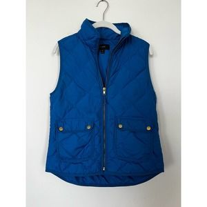 J.Crew Blue Quilted Vest